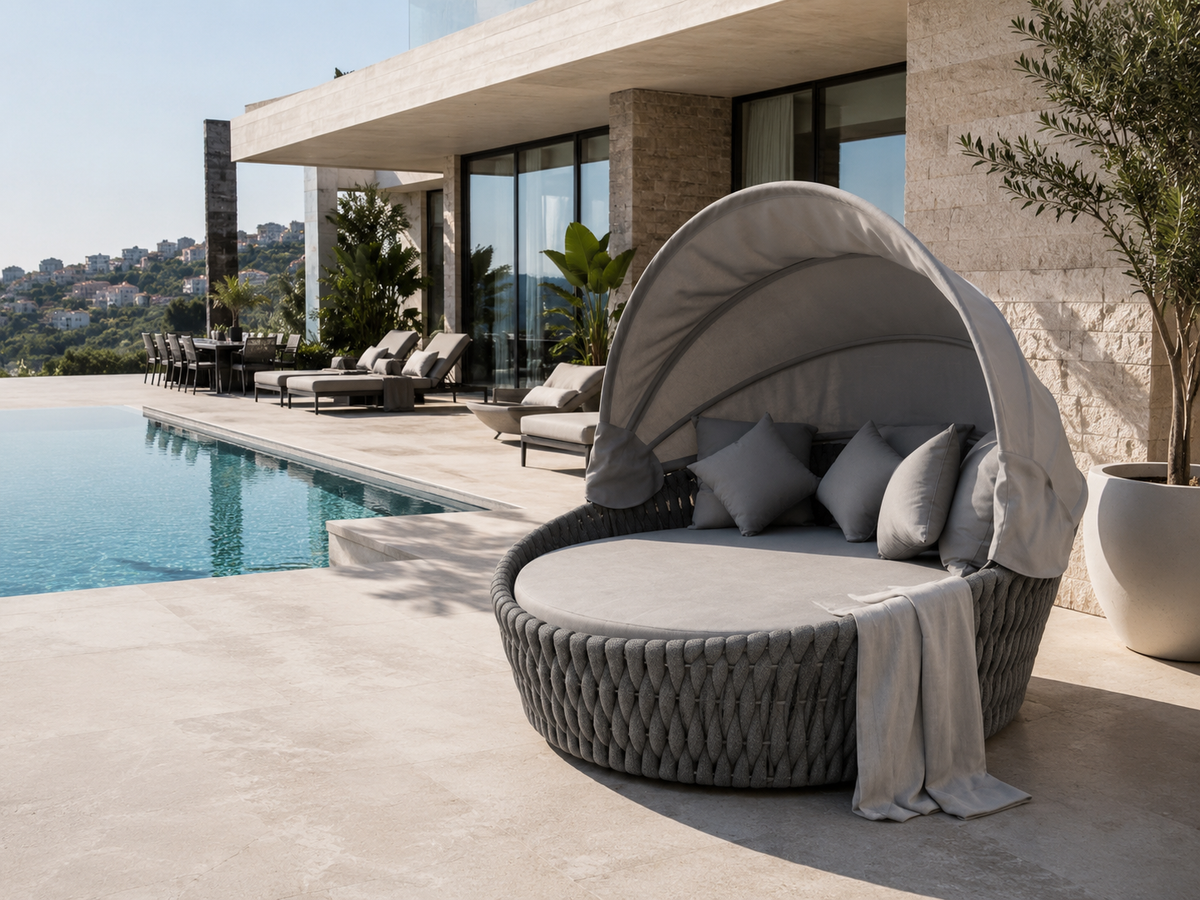 מיטת רביצה mykonos dark gray