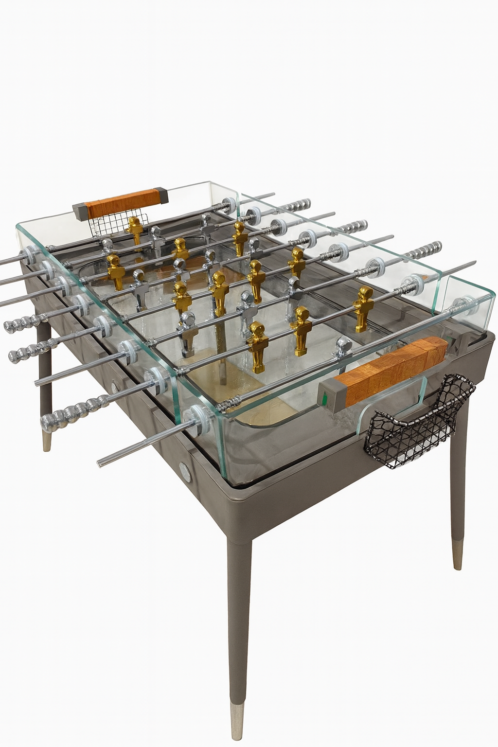 שולחן כדורגל עור מעוצב –  Gray Edition